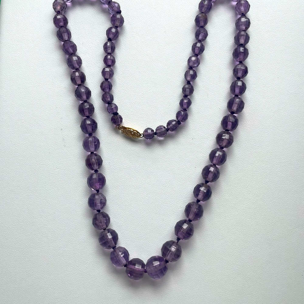 Amethyst Bead Necklace